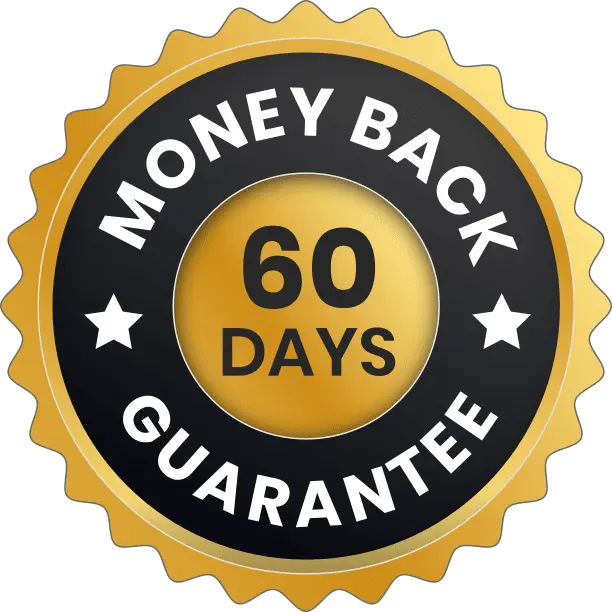 ResveraBurn 60 day 100 percent money back guarantee seal