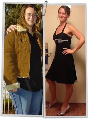ResveraBurn customer testimonial Sarah age 34 weight loss before after