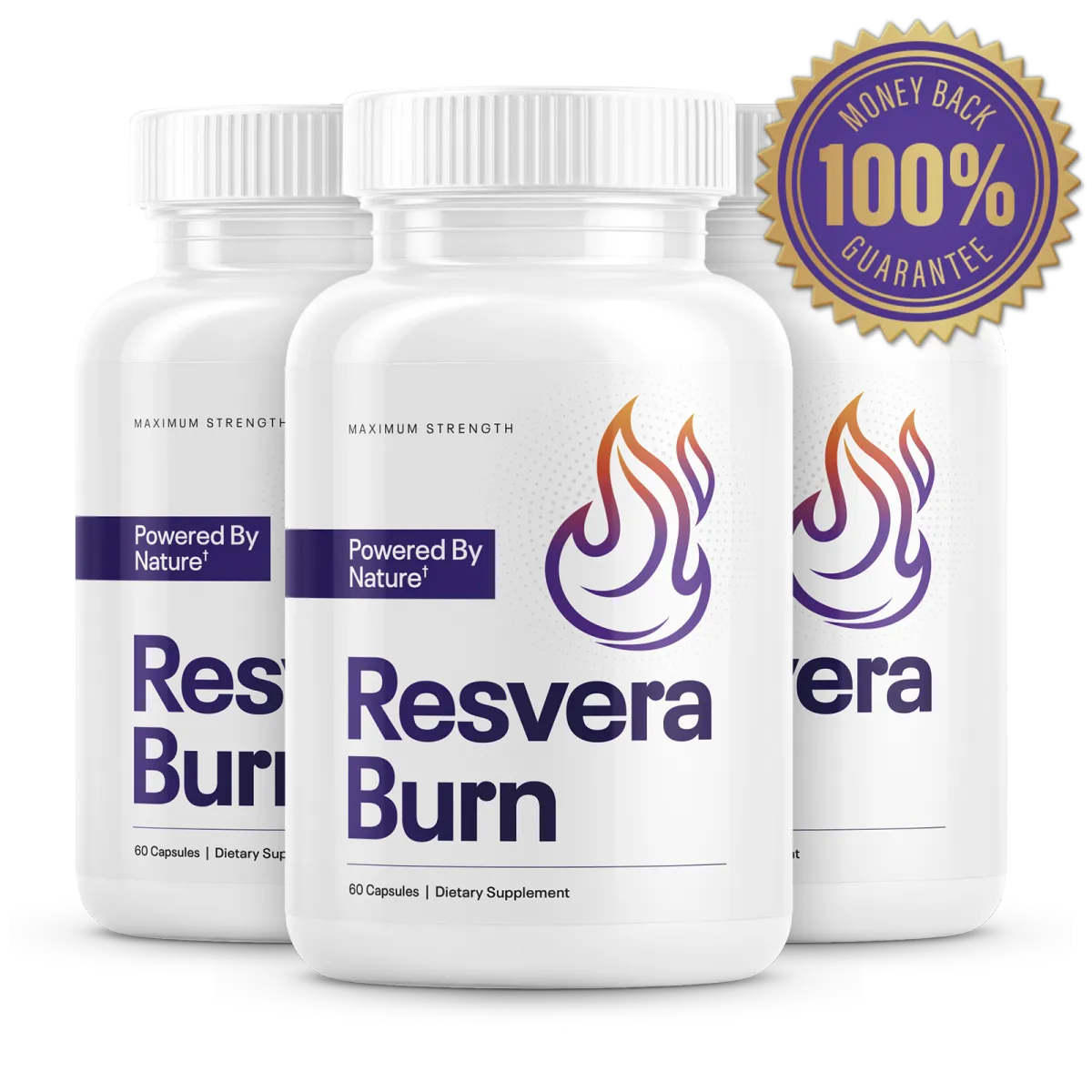 ResveraBurn liver repair and metabolism support formula bottle